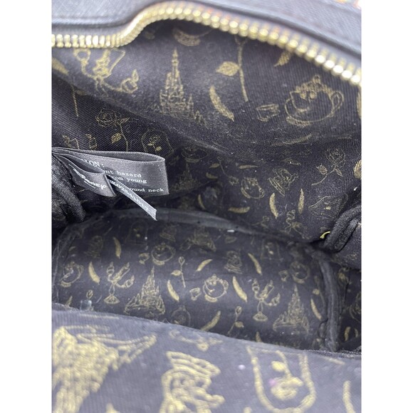 Disney Loungefly 2018 Beauty & The Beast Belle Roses Black Mini Backpack Bag - Picture 9 of 9